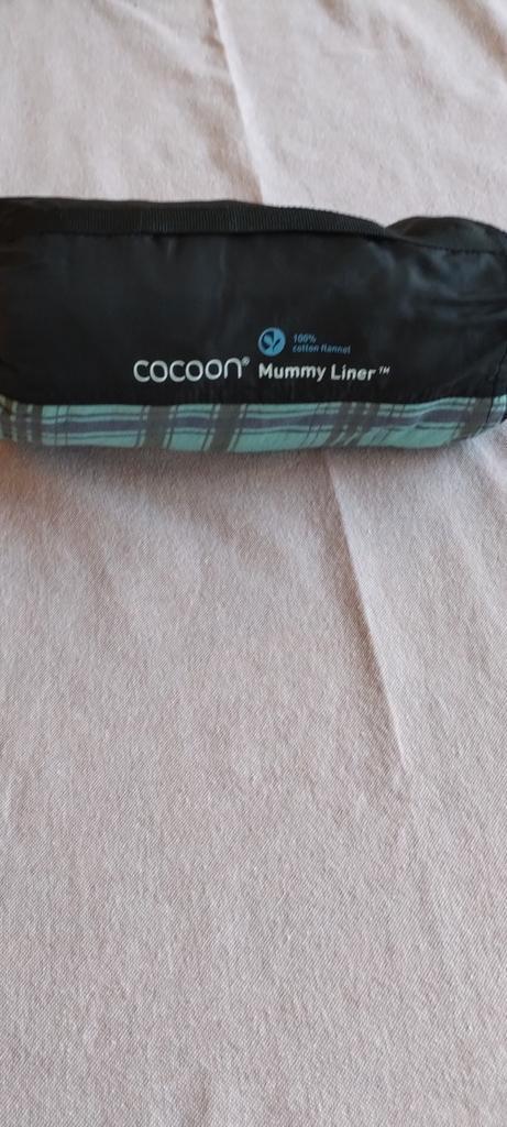 Cocoon Mummy Liner - 100% katoen flanel, Caravans en Kamperen, Slaapzakken, Nieuw, Ophalen