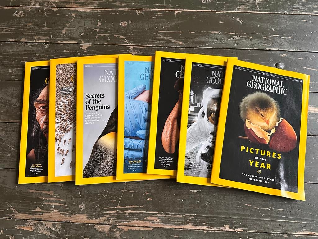 National Geographic Engels 2025 7x, Boeken, Tijdschriften en Kranten, Ophalen of Verzenden, Zo goed als nieuw, Wetenschap en Natuur