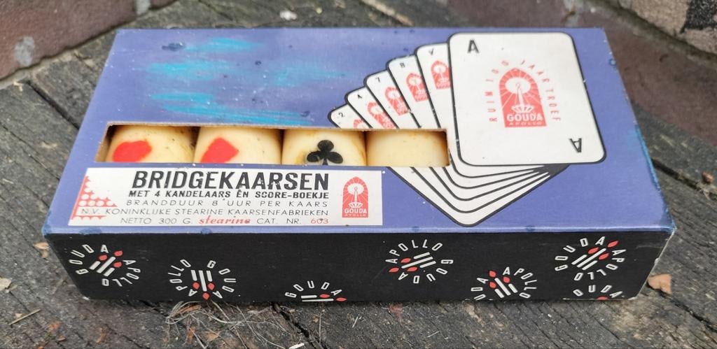 Speciale uitgave: Gouda stearine Bridge kaarsen jaren 50, Ophalen of Verzenden