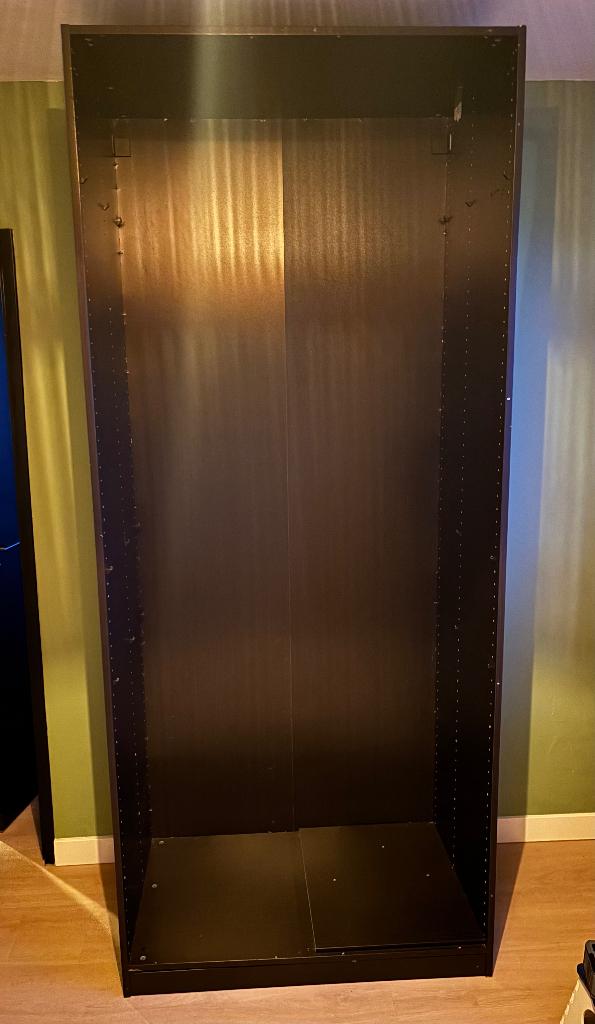 PAX kast basis element donkerbruin 100x236cm, Ophalen, Gebruikt, 100 tot 150 cm, 200 cm of meer