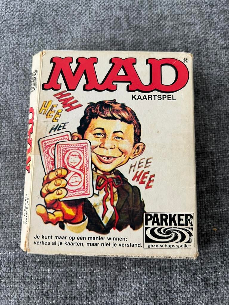Parker MAD kaartspel, Hobby en Vrije tijd, Gezelschapsspellen | Kaartspellen, Ophalen of Verzenden, Zo goed als nieuw