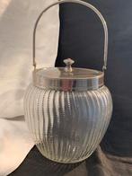 antieke glazen koekjespot, Ophalen of Verzenden