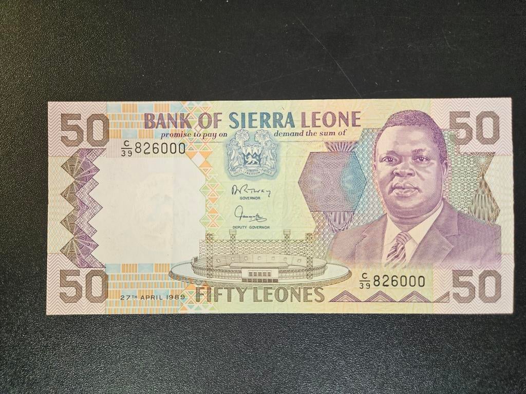 Sierra Leone pick 17b 1989 UNC-, Ophalen of Verzenden, Overige landen, Los biljet