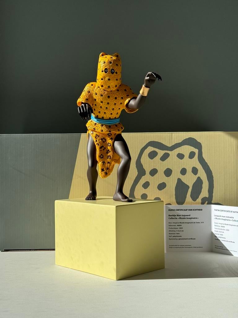 De Luipaardman - Iconen - Kuifje - Moulinsart, Ophalen of Verzenden, Kuifje, Zo goed als nieuw, Beeldje of Figuurtje