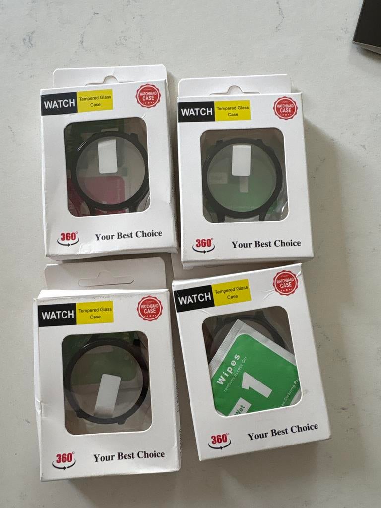 Garmin Venu 3S Beschermkapje - Tempered Glass Case, Sieraden, Tassen en Uiterlijk, Activity trackers, Zwart, Nieuw, Ophalen of Verzenden