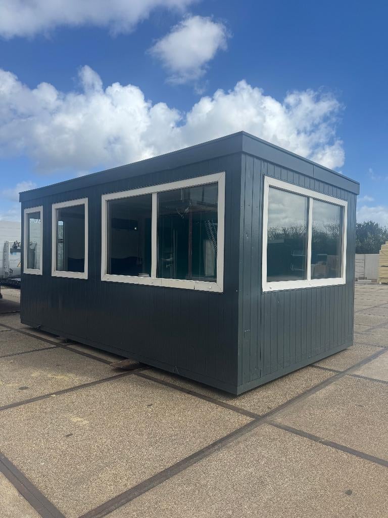 Unit ca. 5.7x3.3 mtr, Doe-het-zelf en Verbouw, Bouwketen en Schaftketen, Ophalen of Verzenden