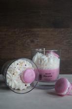 Roze macaron kaars. Nieuw!, Huis en Inrichting, Overige kleuren, Nieuw, Ophalen of Verzenden, Kaars