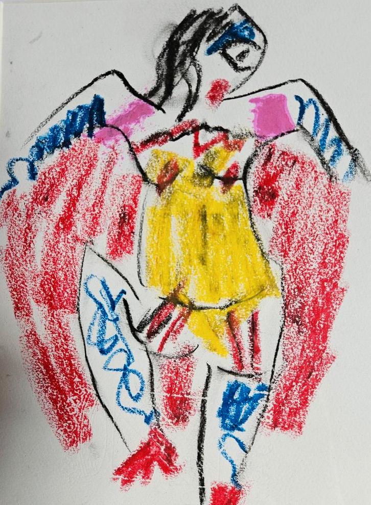 Anton Heyboer Danseres, Antiek en Kunst, Kunst | Schilderijen | Modern, Ophalen of Verzenden