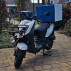 Kymco 4-takt bezorgscooter met grote bezorgbox – bromkenteke, Ophalen of Verzenden, Gebruikt, Benzine, Agility