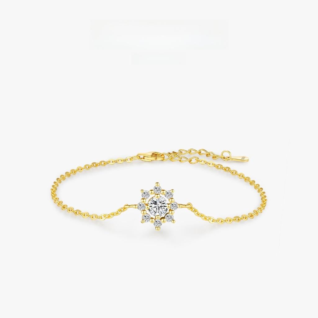 Armband zilver met moissenaite