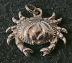 Vintage zilveren bedel hanger krab, Verzenden, Zilver, Hanger