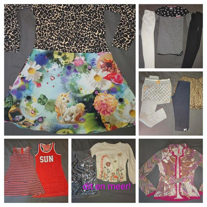 Kledingpakket 13x maat 128-134 meisjeskleding jurkje rokjes, Kinderen en Baby's, Kinderkleding | Kinder-kledingpakketten, Gebruikt