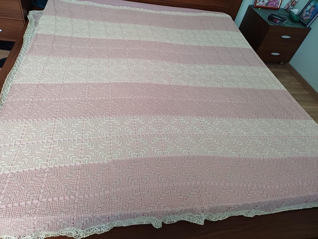 Gehaakte deken-sprei-plaid nieuw, Ophalen of Verzenden, Nieuw