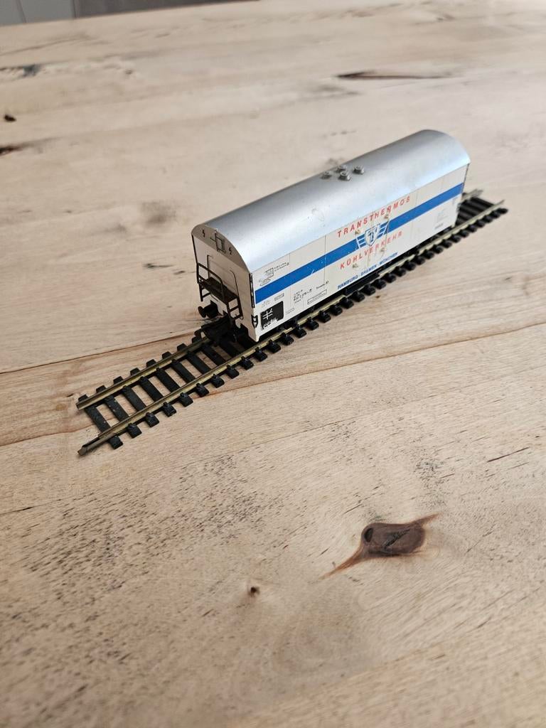 Fleischmann koelwagon., Hobby en Vrije tijd, Modeltreinen | H0, Ophalen of Verzenden, Gebruikt, Gelijkstroom, Fleischmann