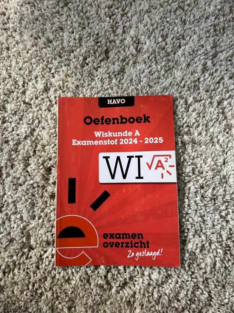 HAVO Oefenboek Wiskunde A Examenstof, Boeken, Ophalen, Beta, Zo goed als nieuw, HBO
