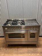 Luxe Boretti 5 pits met coupe de feu RVS met 2 ovens 120 cm, Fornello Esperta, Ophalen of Verzenden, Zo goed als nieuw, Energieklasse A of zuiniger