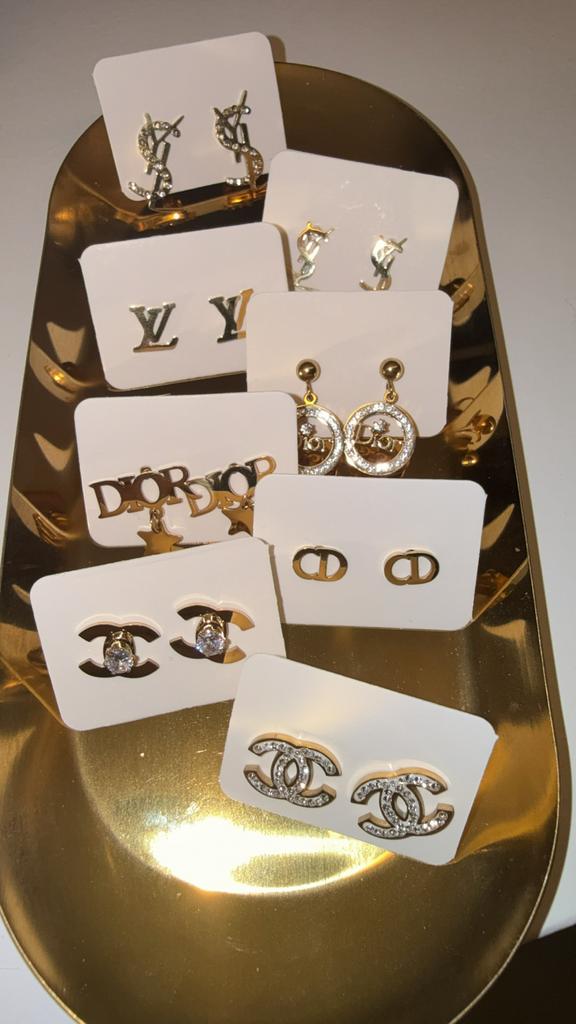 Oorbellen, Met kristal, Overige materialen, Ophalen of Verzenden, Goud