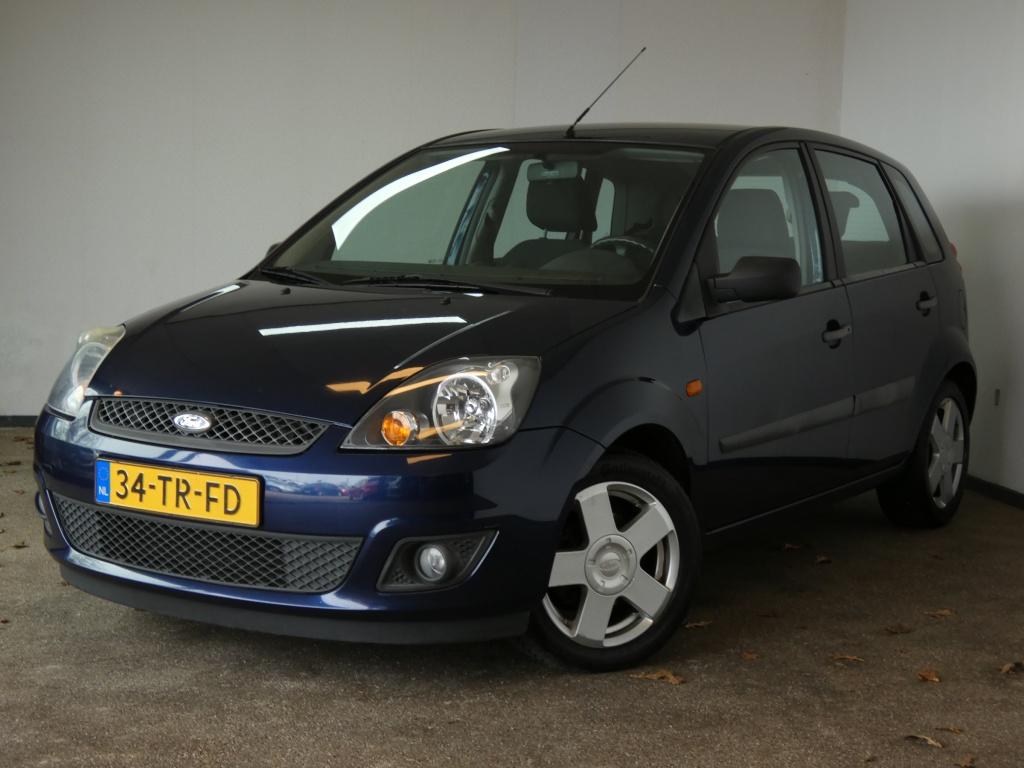 Ford Fiesta 1.3-8V Futura Airco Nwe Apk (bj 2007), 100 kg, 1299 cc, 4 cilinders, Blauw