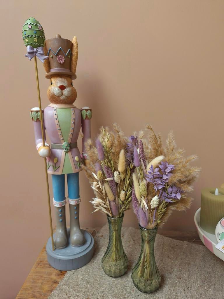 Vaasjes met droogbloemen lavendel lila 30 cm hoog, Huis en Inrichting, Woonaccessoires | Vazen, Overige kleuren, Ophalen of Verzenden