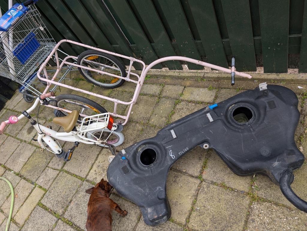 Oud ijzer fietsje en karretje, Ophalen of Verzenden, BMW