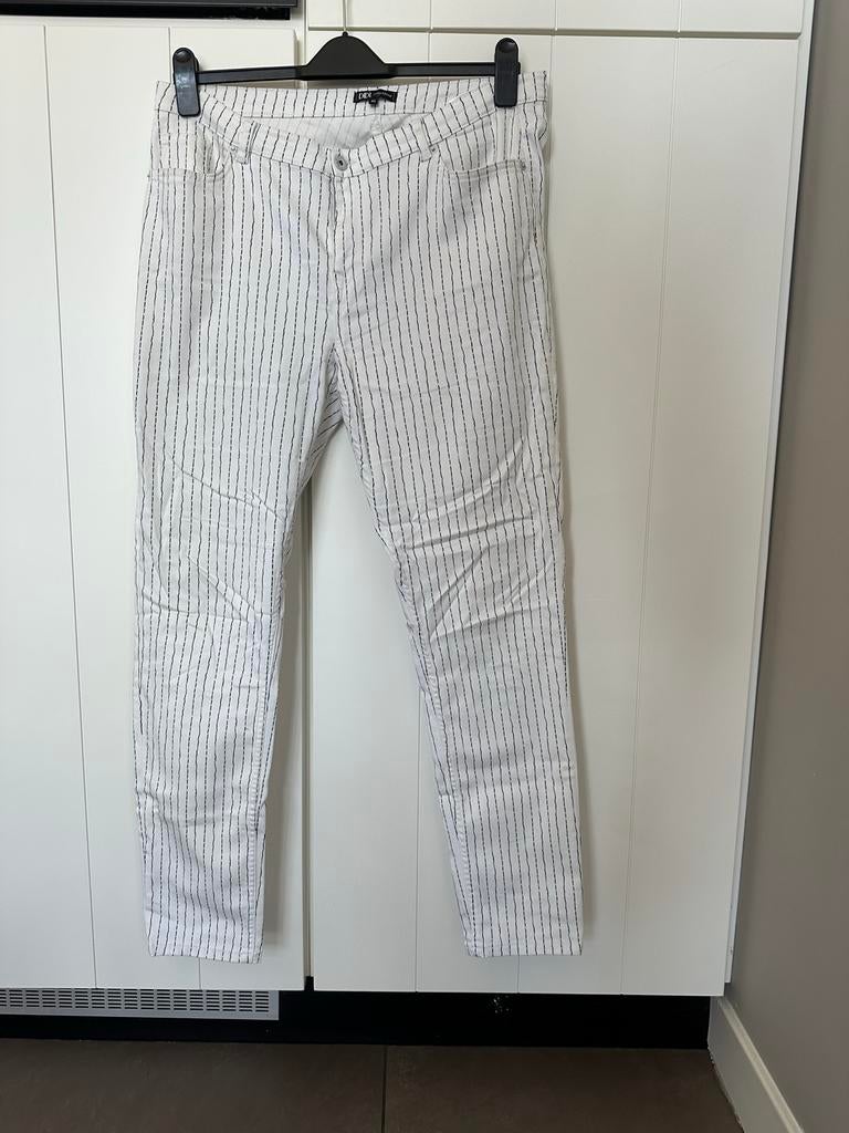 DIDI Pretty Different gestreepte broek maat 46, Kleding | Dames, Broeken en Pantalons, Wit, Maat 46/48 (XL) of groter, Ophalen of Verzenden
