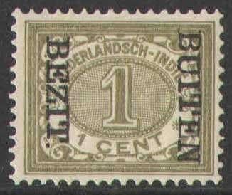 Ned-Indie NVPH nr 82f ongebruikt Buiten Bezit Kopstaand 1908, Postzegels en Munten, Ophalen of Verzenden, Postfris, Nederlands-Indië