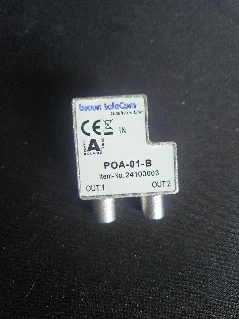 Coax splitter - Braun Telecom nieuw., Ophalen of Verzenden, Nieuw, Minder dan 2 meter, Coaxiale kabel