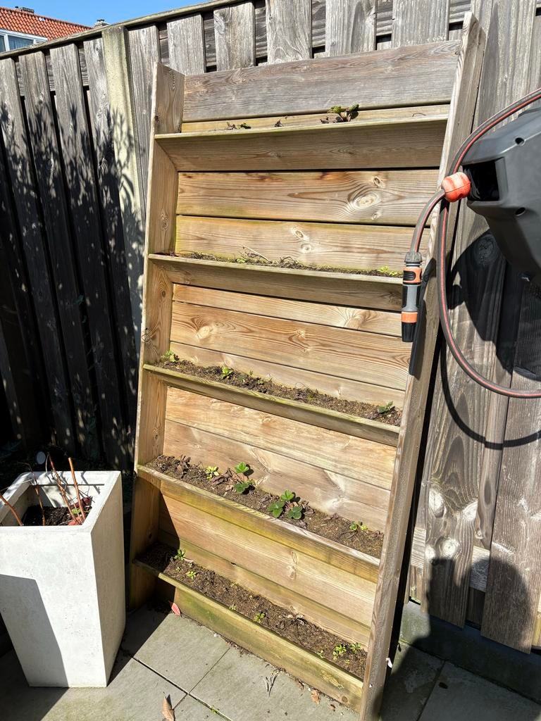 Schuine aardbeien plantenbak, Tuin en Terras, Bloembakken en Plantenbakken, Ophalen, Gebruikt, 60 cm of meer, 60 tot 100 cm