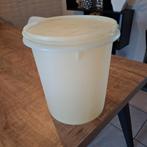 Tupperware emmer met deksel, Ophalen of Verzenden, Gebruikt, Crème, Overige typen