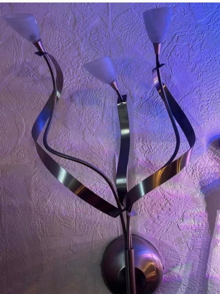 Italiaans design tafellamp rvs, Ophalen, Nieuw, Minder dan 50 cm