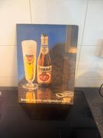 brand bier  reclame bord, Verzamelen, Ophalen of Verzenden, Zo goed als nieuw, Reclamebord, Plaat of Schild, Brand