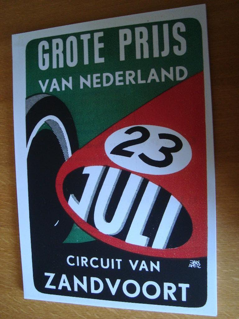 Circuit van Zandvoort plaat 42-30 cm, Ophalen of Verzenden, Nieuw, Auto's