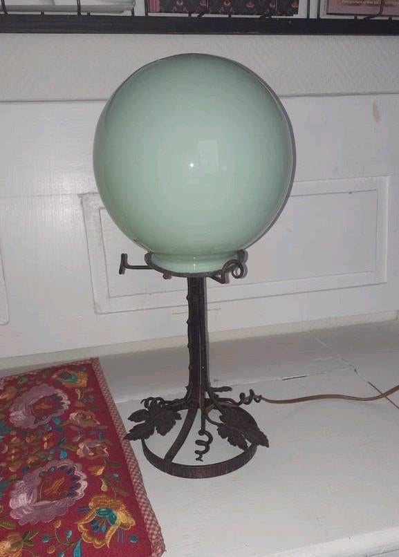 Smeedijzeren lamp druiven ranken, lees de beschrijving, Ophalen of Verzenden, Nieuw, Glas, Minder dan 50 cm