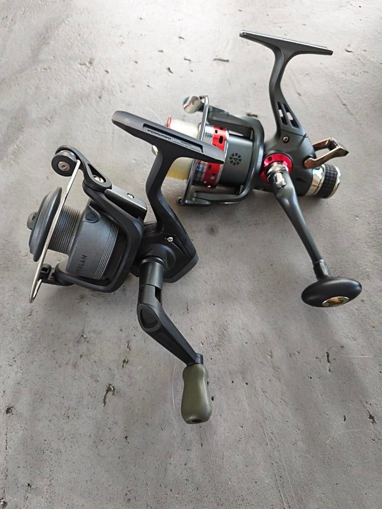 2 Molens: Caperlan Beaux-100 3000 & Crivit Free-Spool 3000-S, Ophalen of Verzenden, Zo goed als nieuw, Molen