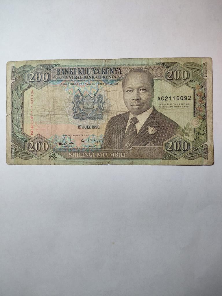 Kenya 200 shilingi 1990, Ophalen of Verzenden, Overige landen