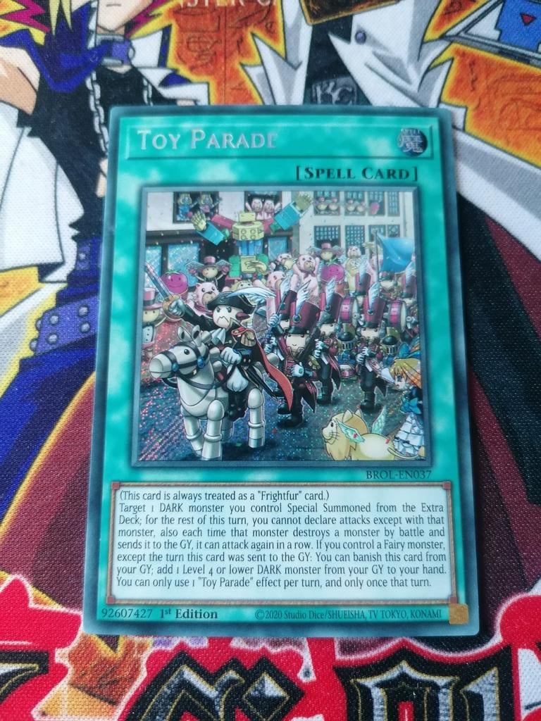 Toy Parade - Secret Rare BROL - Yu-Gi-Oh, Ophalen of Verzenden, Zo goed als nieuw, Foil