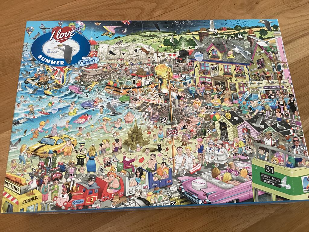 Gibsons puzzel I Love Summer 1000, Hobby en Vrije tijd, Denksport en Puzzels, Ophalen of Verzenden, 500 t/m 1500 stukjes, Zo goed als nieuw
