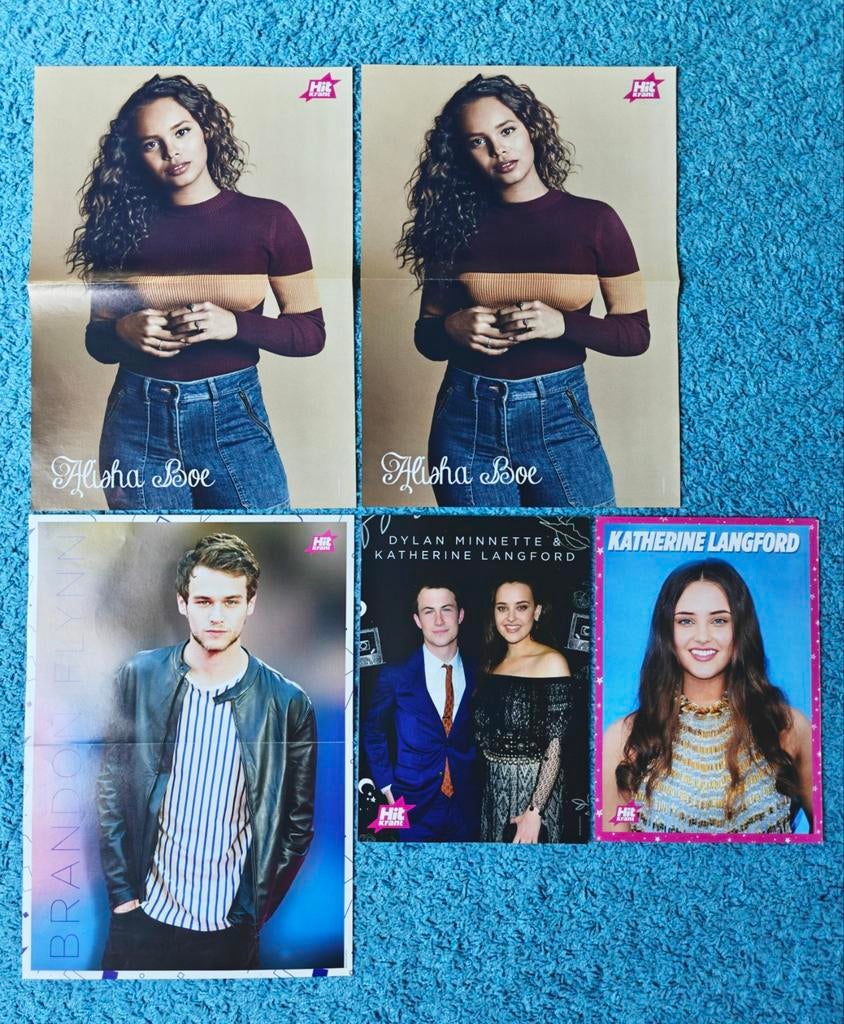 13 Reasons Why cast posters hitkrant, Ophalen of Verzenden, Nieuw, Rechthoekig Staand, Film en Tv