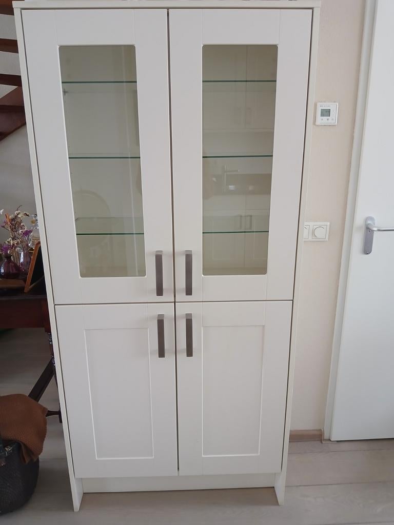 Keuken vitrinekast, Ophalen of Verzenden, Zo goed als nieuw, 25 tot 50 cm, 200 cm of meer
