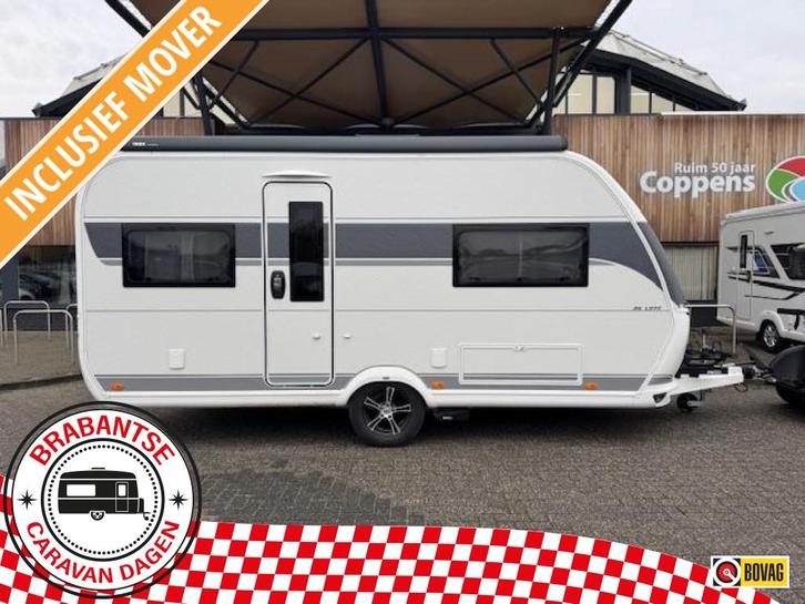 Hobby De Luxe 460 UFE 2024 MOVER + LUIFEL!!!, Caravans en Kamperen, Caravans, Bedrijf, tot en met 4, 1000 - 1250 kg, Standaardzit