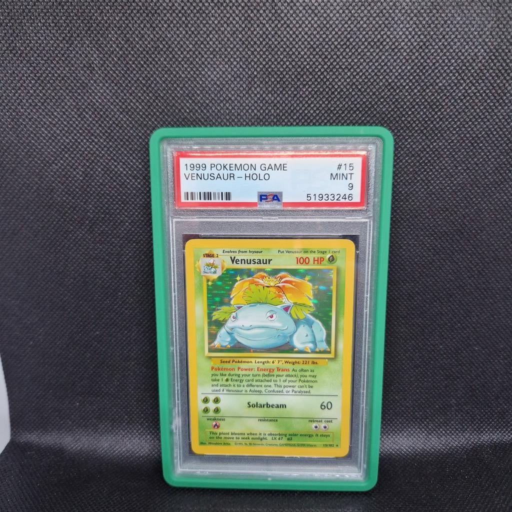 Venusaur Holo Base Set PSA 9, Ophalen of Verzenden, Zo goed als nieuw