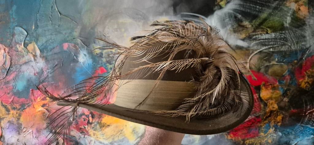 Australian army slough hat met emoe pluim, Ophalen of Verzenden, Landmacht, Amerika, Kleding of Schoenen