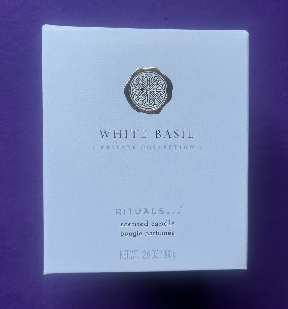 Rituals White Basil geurkaars 360 gram ~ nieuw, Ophalen, Overige materialen, Nieuw, Kaars