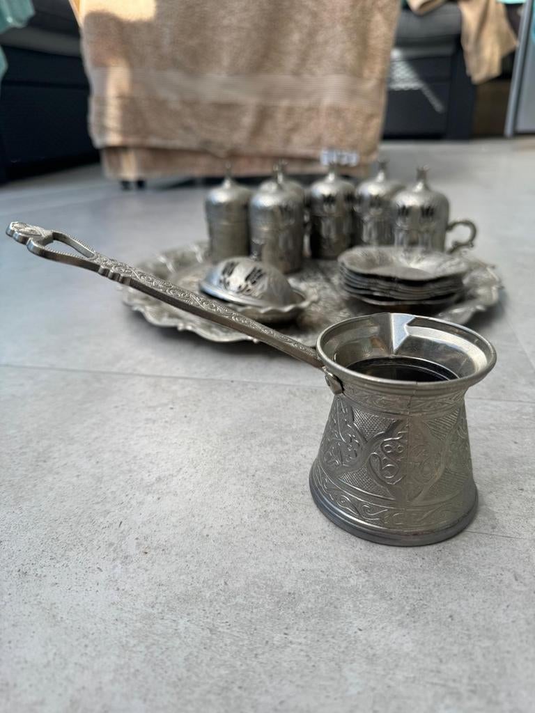 Turkse koffie set compleet met GRATIS blik koffie, Ophalen, Nieuw, Overige stijlen, Kop(pen) en/of Schotel(s)