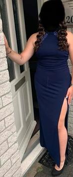 Galajurk maat 40 met split en afgewerkt met steentjes, Maat 38/40 (M), Galajurk, Blauw, Ophalen of Verzenden