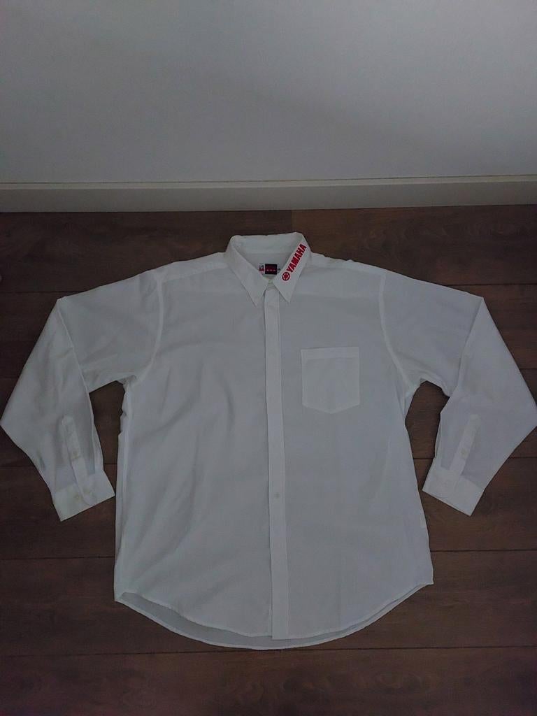 Yamaha overhemd blouse shirt lange mouw maat XXL, Kleding | Heren, Ophalen of Verzenden, Zo goed als nieuw, Wit