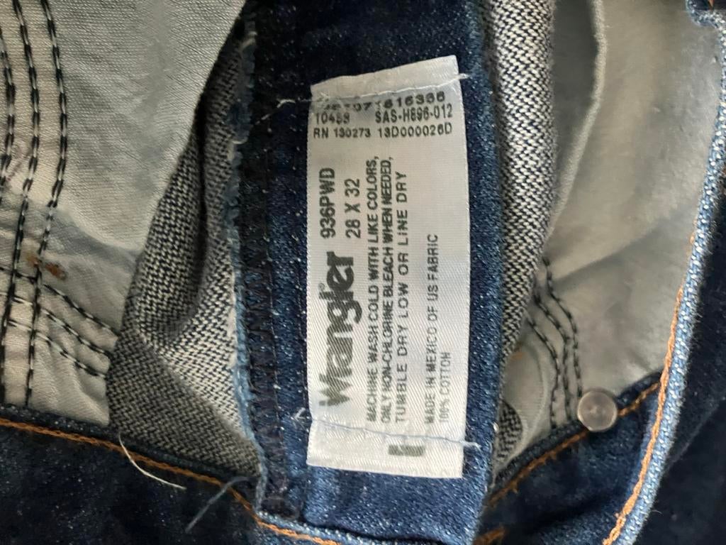 Vintage Wrangler Jeans Jaren '90 - Nieuwstaat - Maat 28/32, Ophalen of Verzenden, Nieuw, Blauw, W28 - W29 (confectie 36)