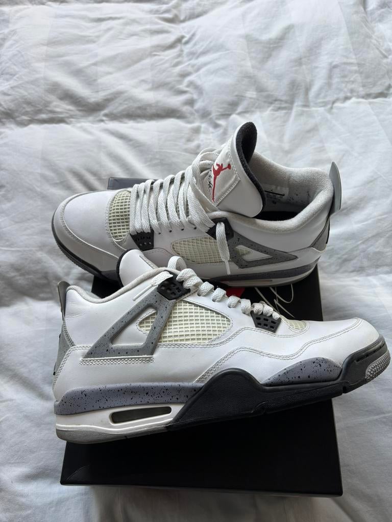 Jordan 4 white cement (2012), Kleding | Heren, Schoenen, Wit, Ophalen of Verzenden, Sneakers of Gympen, Gedragen