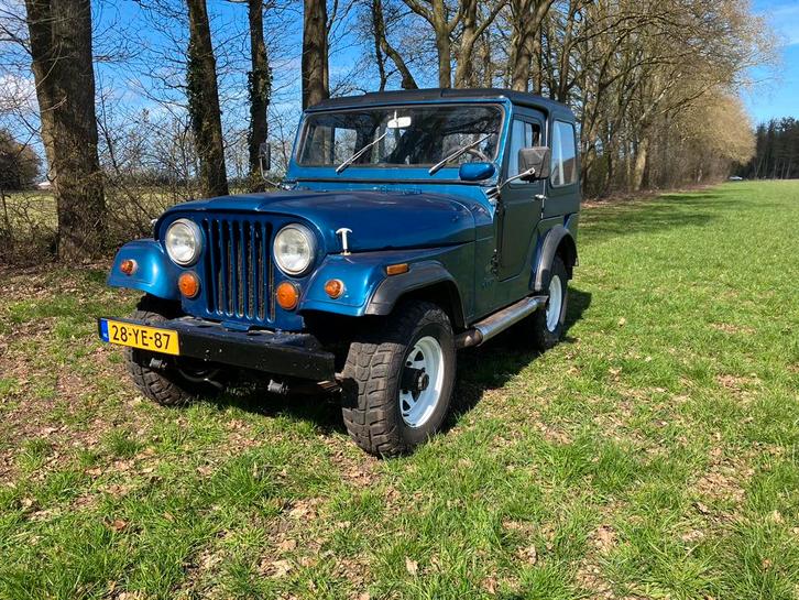 Jeep CJ5 bj 7/75 met hardtop MRB en APK vrij, Auto's, Jeep, Particulier, CJ, 4x4, Trekhaak, Benzine, Cabriolet, Handgeschakeld