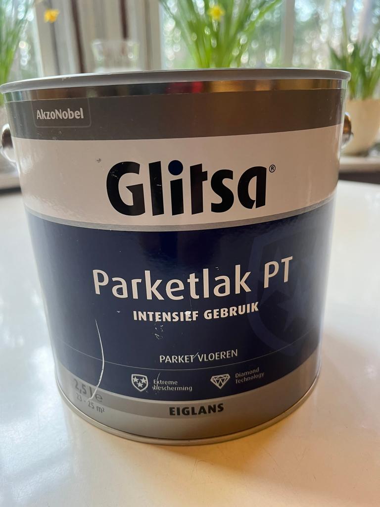 Glitsa Parketlak PT Eiglans, Minder dan 5 liter, Ophalen of Verzenden, Nieuw, Lak